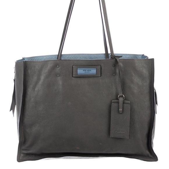 COPY - Prada glacé calf etiquette tote! Good cond… - Picture 1 of 6